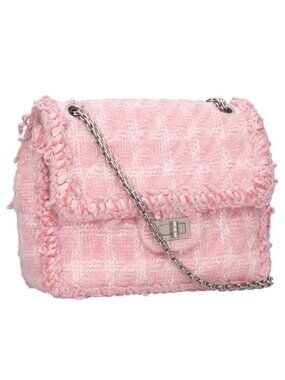 Chanel 2.55 Tweed Chain Shoulder Bag